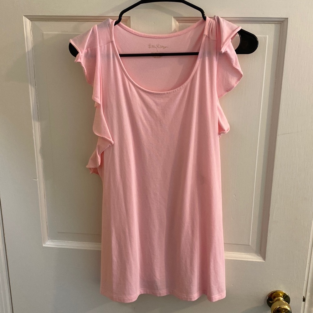 Lilly Pulitzer Ruffle Sleeved Top